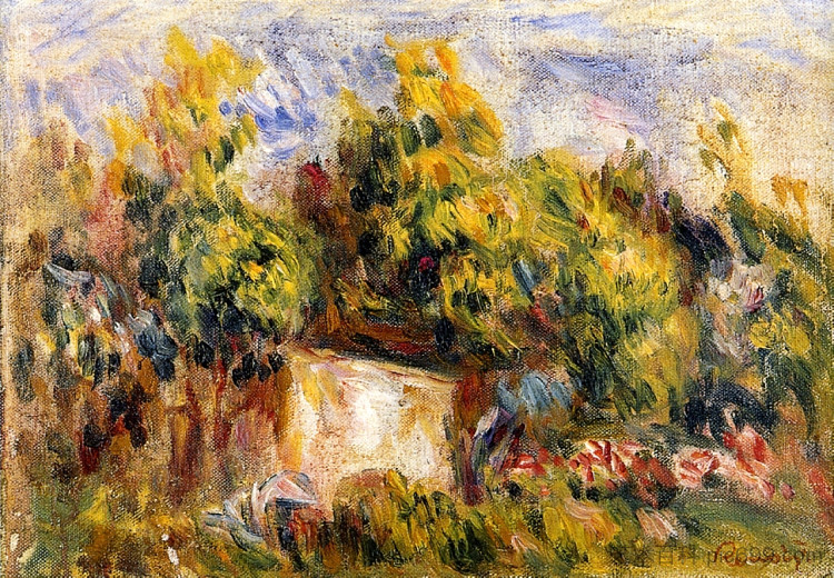 带小屋的景观 Landscape with Cabin (1916),皮耶尔·奥古斯特·雷诺阿