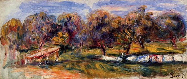 果园景观 Landscape with Orchard (1910),皮耶尔·奥古斯特·雷诺阿