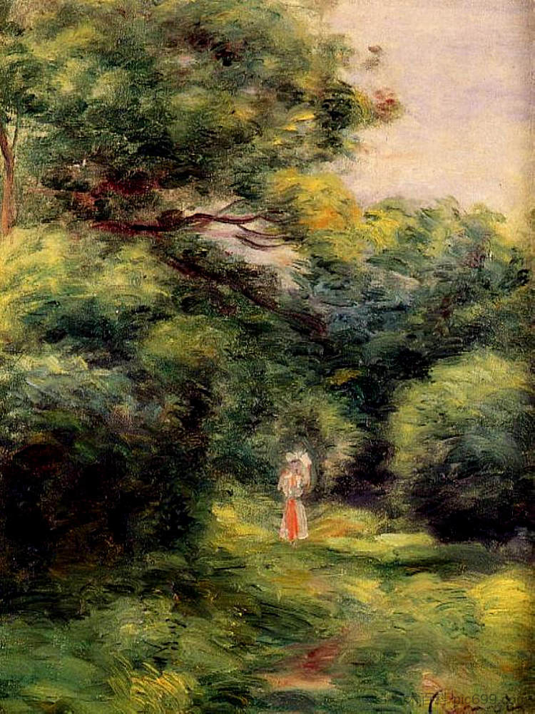 林间巷 Lane in the Woods (1900)，皮耶尔·奥古斯特·雷诺阿