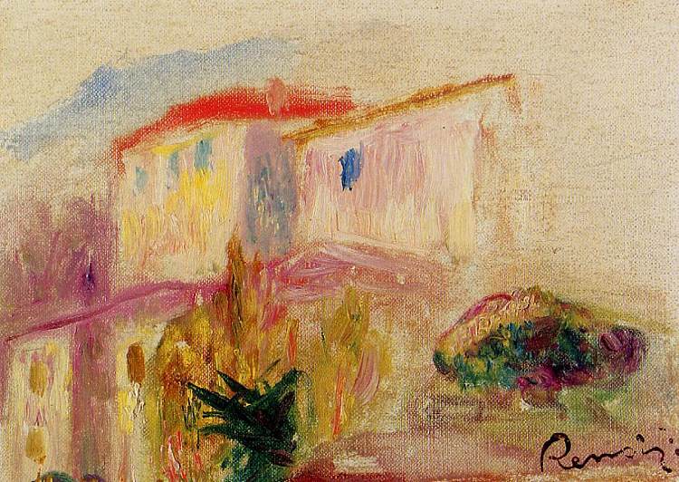 巴黎邮报(研究) Le Poste at Cagnes (study) (1905),皮耶尔·奥古斯特·雷诺阿