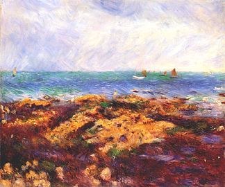 伊波特的退潮 Low Tide at Yport (1883)，皮耶尔·奥古斯特·雷诺阿