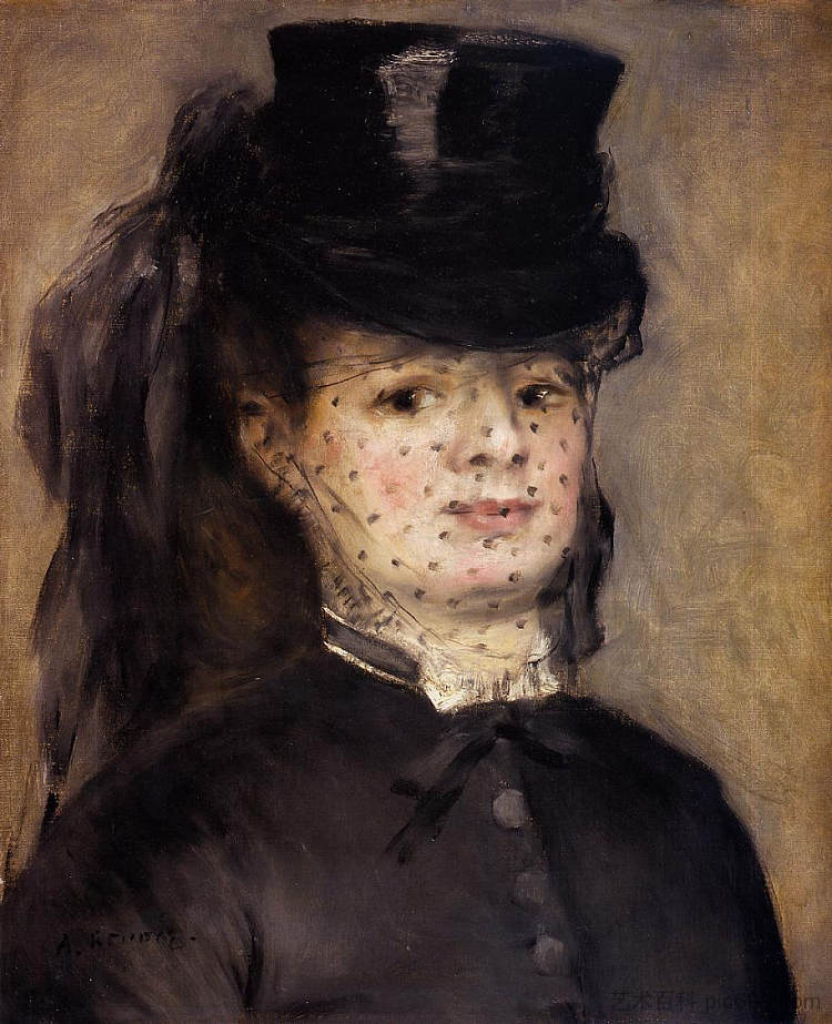 达拉斯夫人作为女骑士 Madame Darras as an Horsewoman (1873),皮耶尔·奥古斯特·雷诺阿