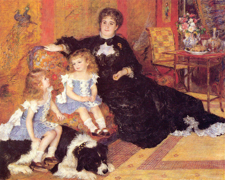 乔治·卡彭蒂埃夫人和她的孩子们 Madame Georges Charpentier and her Children (1878)，皮耶尔·奥古斯特·雷诺阿