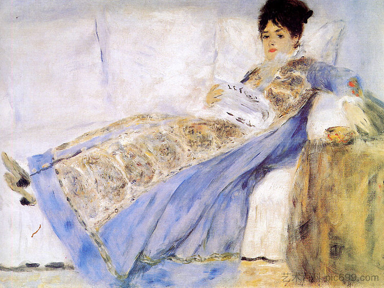 莫奈夫人 Madame Monet (1872),皮耶尔·奥古斯特·雷诺阿