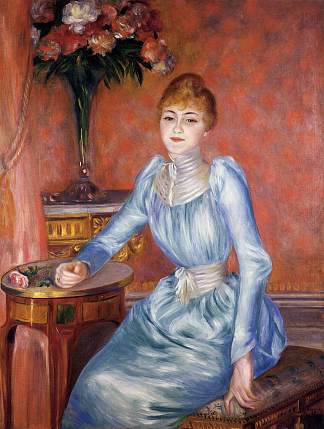 罗伯特·德·邦涅尔夫人 Madame Robert de Bonnieres (1889)，皮耶尔·奥古斯特·雷诺阿