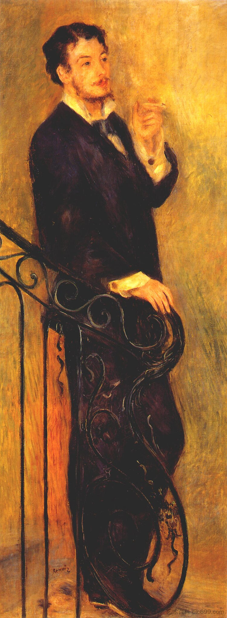 楼梯上的男人 Man on a Staircase (c.1876),皮耶尔·奥古斯特·雷诺阿