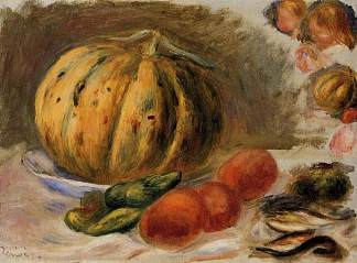 甜瓜和西红柿 Melon and Tomatos (c.1903)，皮耶尔·奥古斯特·雷诺阿