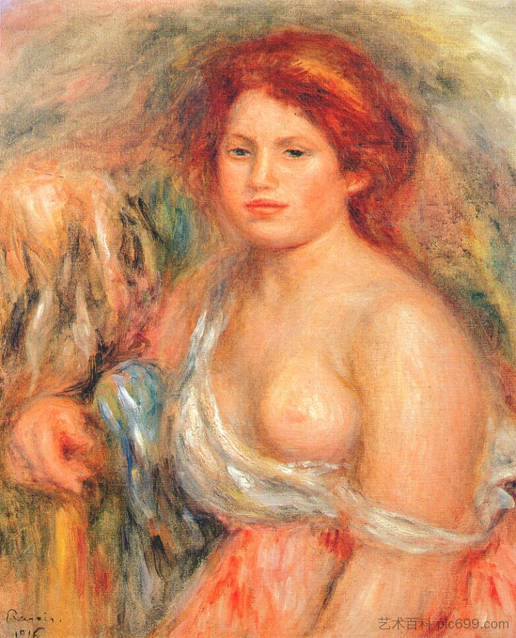 裸胸模特 Model with bare breast (1916),皮耶尔·奥古斯特·雷诺阿