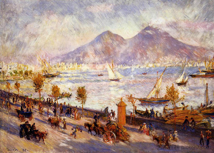 早晨的维苏威火山 Mount Vesuvius in the Morning (1881),皮耶尔·奥古斯特·雷诺阿