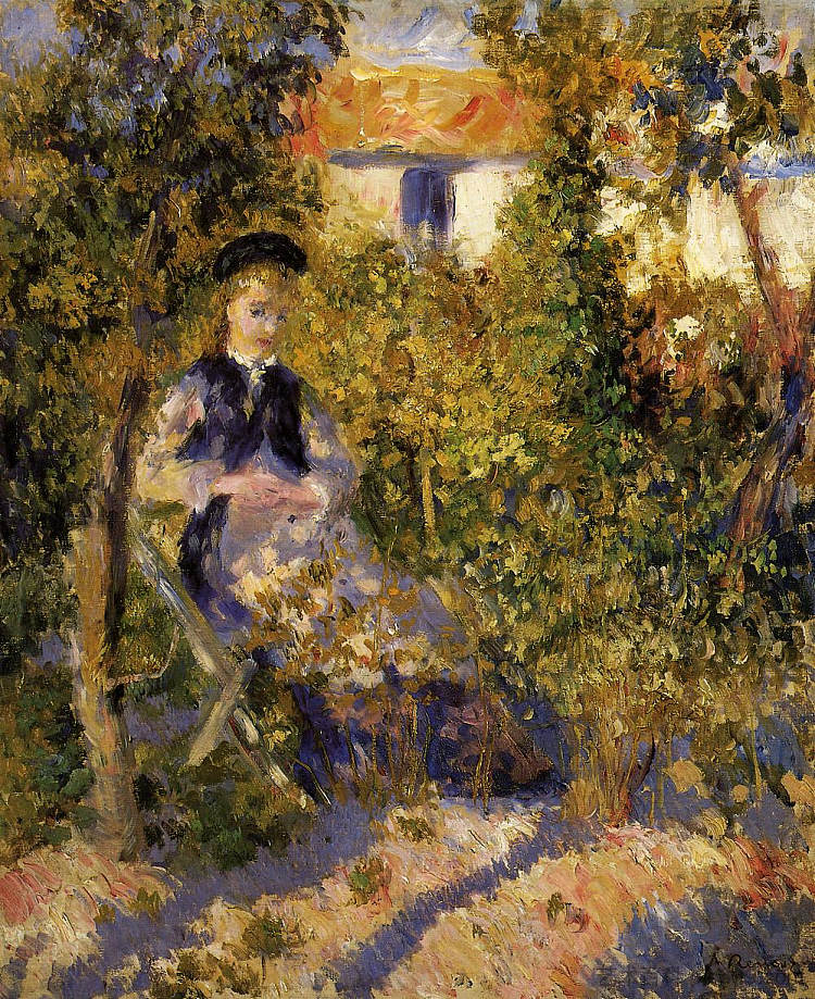 花园里的妮妮 Nini in the Garden (1875 - 1876),皮耶尔·奥古斯特·雷诺阿