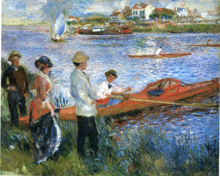 查头的桨手 Oarsmen at Chatou (1879),皮耶尔·奥古斯特·雷诺阿