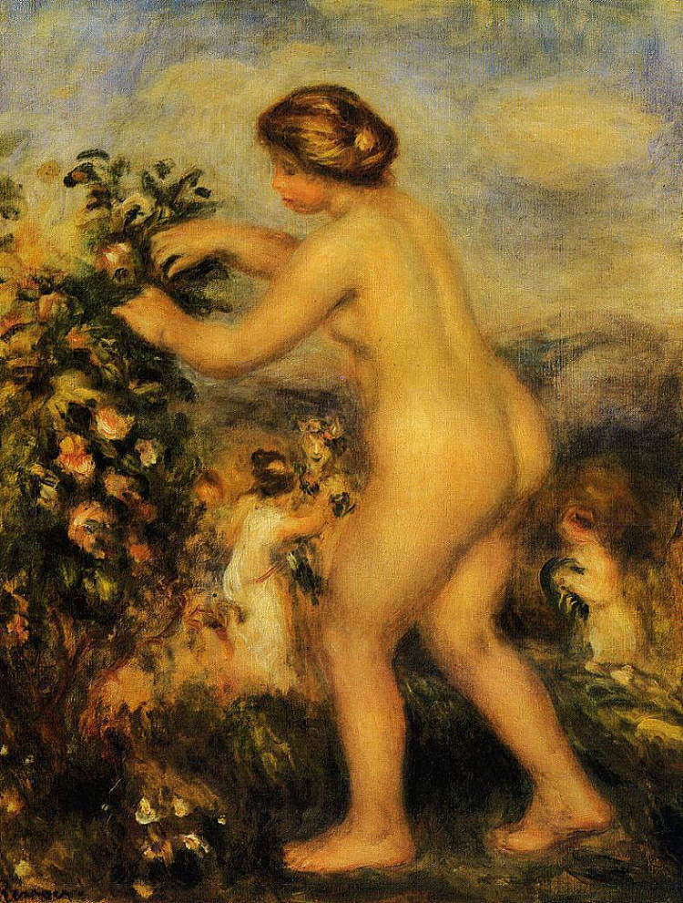 《花颂》(源自阿纳克瑞翁) Ode to Flowers (after Anacreon) (1903 - 1909),皮耶尔·奥古斯特·雷诺阿