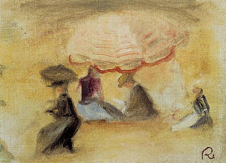 在海滩上 On the Beach (1898)，皮耶尔·奥古斯特·雷诺阿