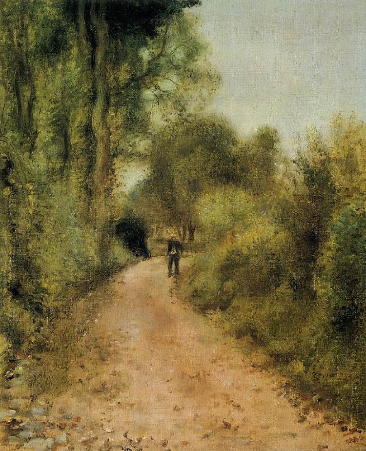 在路上 On the Path (1872)，皮耶尔·奥古斯特·雷诺阿