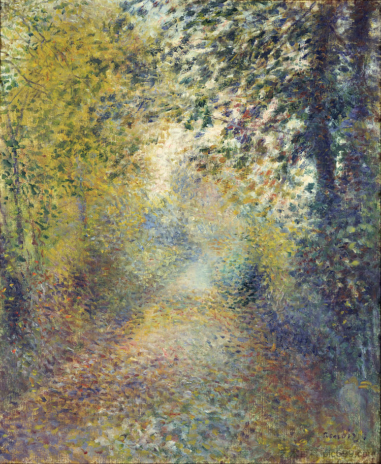 在树林里 In the Woods (c.1880),皮耶尔·奥古斯特·雷诺阿
