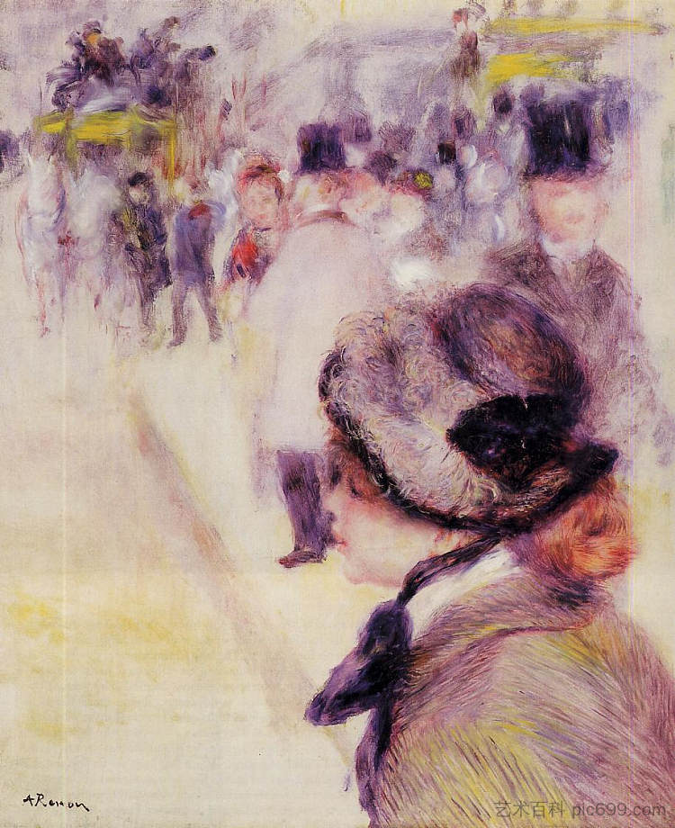 克利希广场 Place Clichy (c.1880),皮耶尔·奥古斯特·雷诺阿