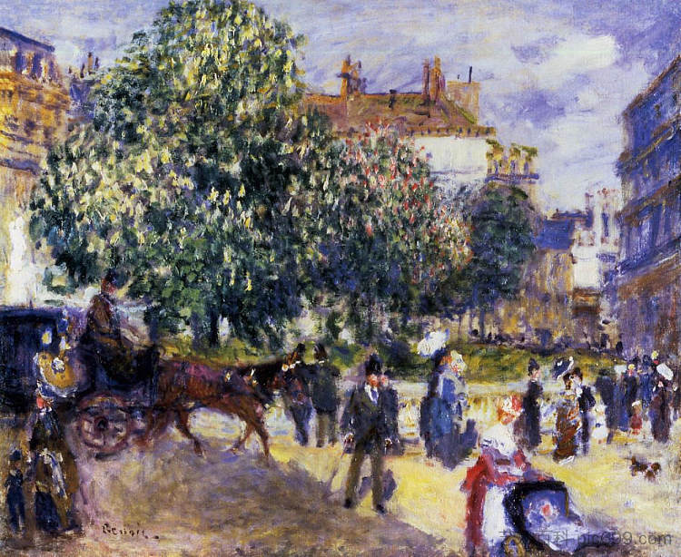 特里尼特广场 Place de la Trinite (1875),皮耶尔·奥古斯特·雷诺阿