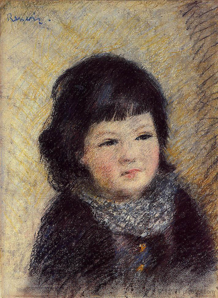 一个孩子的肖像 Portrait of a Child (c.1879)，皮耶尔·奥古斯特·雷诺阿