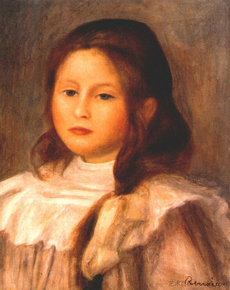 孩子的肖像 Portrait of a child,皮耶尔·奥古斯特·雷诺阿