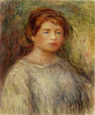 一个女人的肖像 Portrait of a Woman (1911)，皮耶尔·奥古斯特·雷诺阿