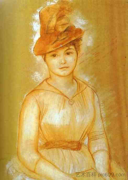 一个女人的肖像 Portrait of a Woman,皮耶尔·奥古斯特·雷诺阿