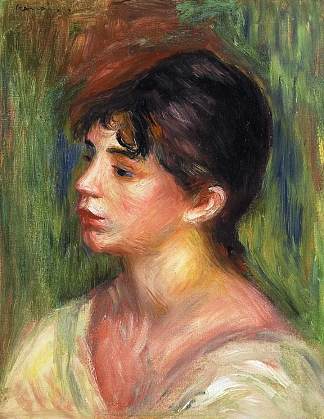 一个年轻女子的肖像 Portrait of a Young Woman，皮耶尔·奥古斯特·雷诺阿