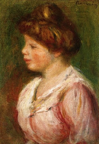 一个年轻女子的肖像 Portrait of a Young Woman，皮耶尔·奥古斯特·雷诺阿