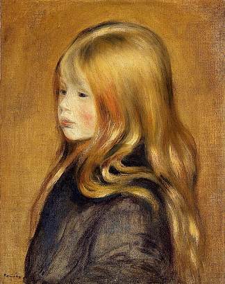 小埃德蒙·雷诺阿肖像 Portrait of Edmond Renoir, Jr. (1888)，皮耶尔·奥古斯特·雷诺阿