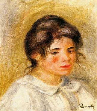 加布里埃尔肖像 Portrait of Gabrielle (c.1906)，皮耶尔·奥古斯特·雷诺阿