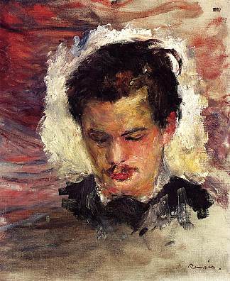 乔治·里维耶尔的肖像 Portrait of Georges Riviere (1880)，皮耶尔·奥古斯特·雷诺阿