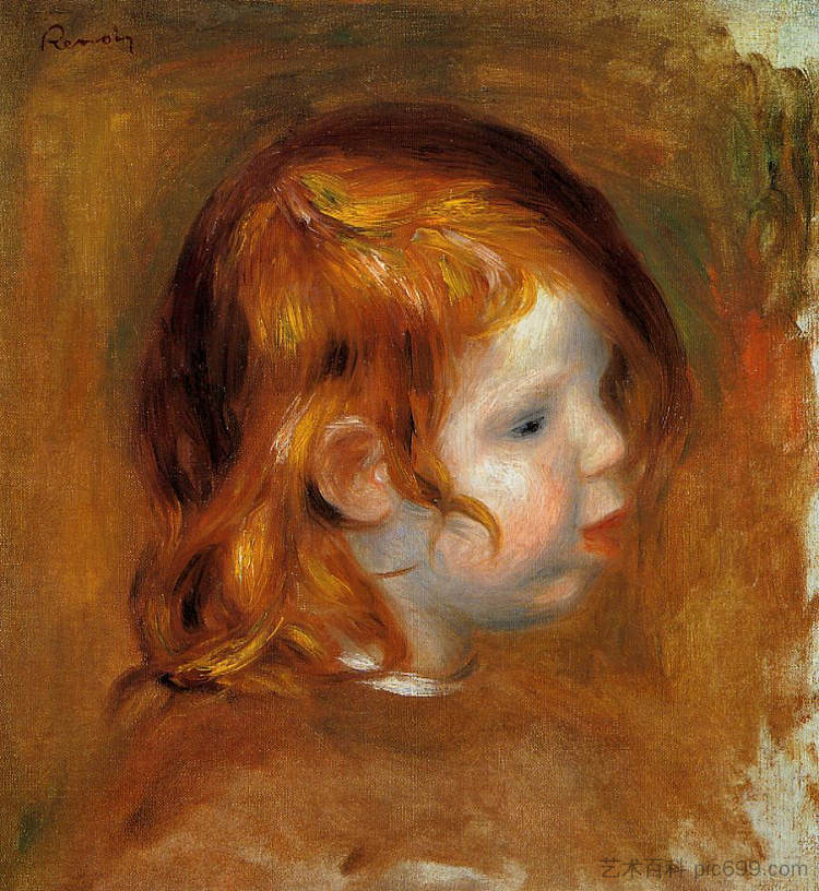 琼的肖像 Portrait of Jean (1896),皮耶尔·奥古斯特·雷诺阿