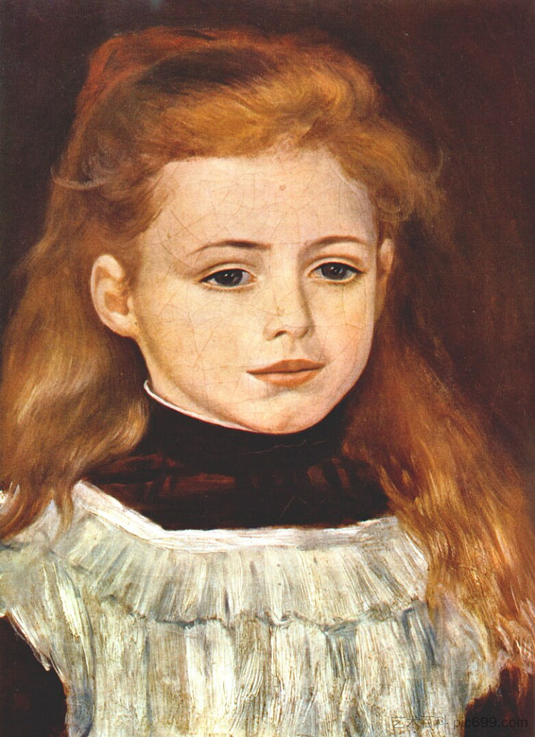 露西·贝拉德的肖像 Portrait of Lucie Berard (1879)，皮耶尔·奥古斯特·雷诺阿