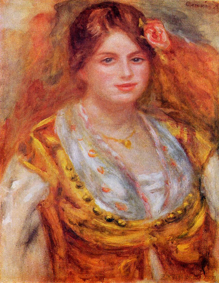 弗朗索瓦小姐的肖像 Portrait of Mademoiselle Francois,皮耶尔·奥古斯特·雷诺阿