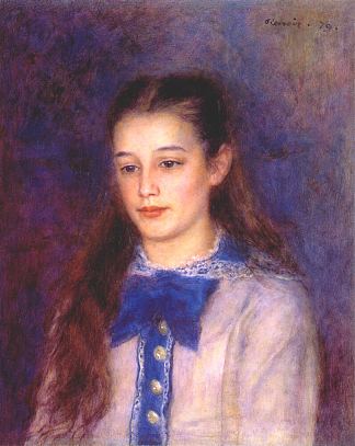 特蕾莎·贝拉德的肖像 Portrait of Therese Berard (1879)，皮耶尔·奥古斯特·雷诺阿