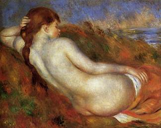 斜倚的裸体 Reclining Nude (1883)，皮耶尔·奥古斯特·雷诺阿