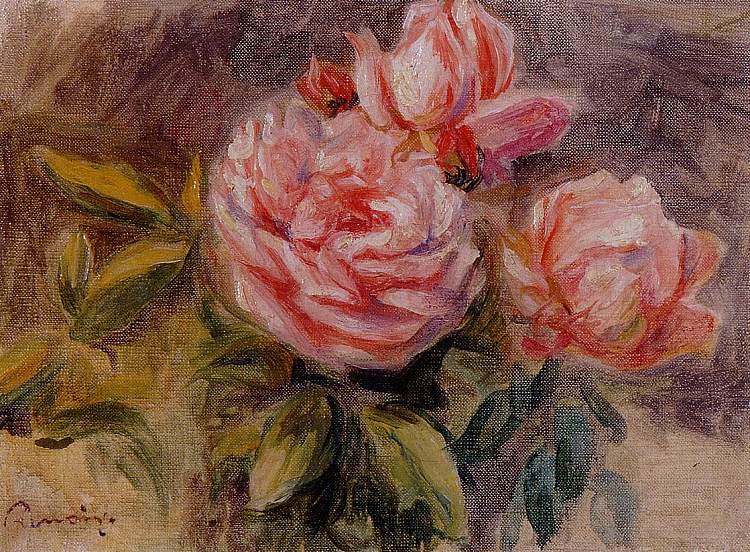 玫瑰 Roses (c.1904 - 1910)，皮耶尔·奥古斯特·雷诺阿