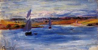 帆船 Sailboats (1885)，皮耶尔·奥古斯特·雷诺阿