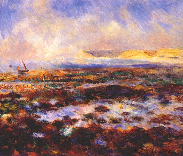 海景 Seascape (1883)，皮耶尔·奥古斯特·雷诺阿