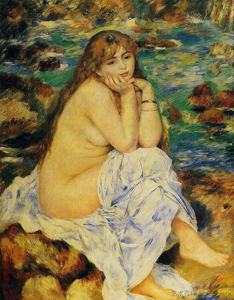 坐着的裸体 Seated Nude (1885),皮耶尔·奥古斯特·雷诺阿