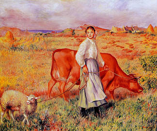 牧羊女 Shepherdess (1886 – 1887)，皮耶尔·奥古斯特·雷诺阿