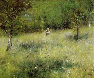 卡图的春天 Spring at Catou (c.1872 – 1873)，皮耶尔·奥古斯特·雷诺阿