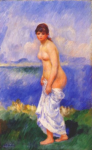 站入浴者 Standing bather (1887)，皮耶尔·奥古斯特·雷诺阿