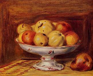 苹果和梨的静物画 Still Life with Apples and Pears (1903)，皮耶尔·奥古斯特·雷诺阿