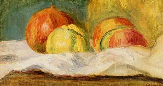 苹果和石榴静物画 Still Life with Apples and Pomegranates (1901)，皮耶尔·奥古斯特·雷诺阿