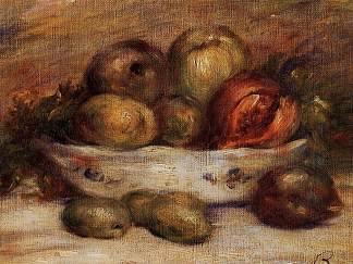 水果静物 Still Life with Fruit，皮耶尔·奥古斯特·雷诺阿