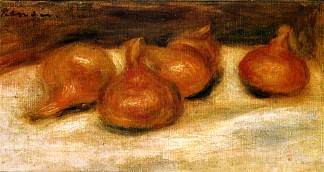 洋葱静物 Still Life with Onions (1917)，皮耶尔·奥古斯特·雷诺阿