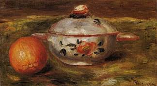 Still Life with Orange and Sugar Bowl Still Life with Orange and Sugar Bowl，皮耶尔·奥古斯特·雷诺阿