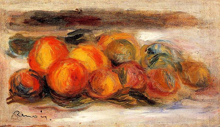 桃子静物 Still Life with Peaches，皮耶尔·奥古斯特·雷诺阿