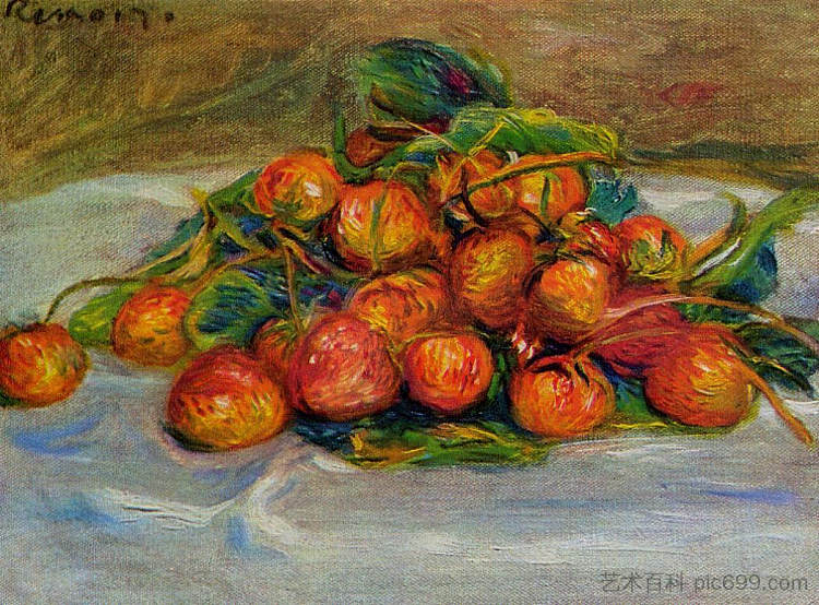 草莓 Strawberries (1914)，皮耶尔·奥古斯特·雷诺阿