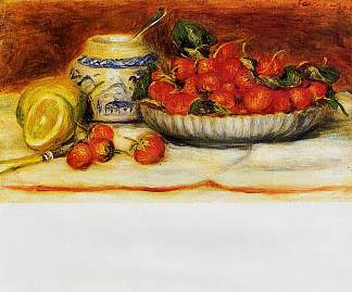 草莓 Strawberries (c.1905)，皮耶尔·奥古斯特·雷诺阿